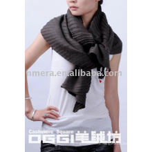 latest design wrinkle waves 100% cashmere scarf